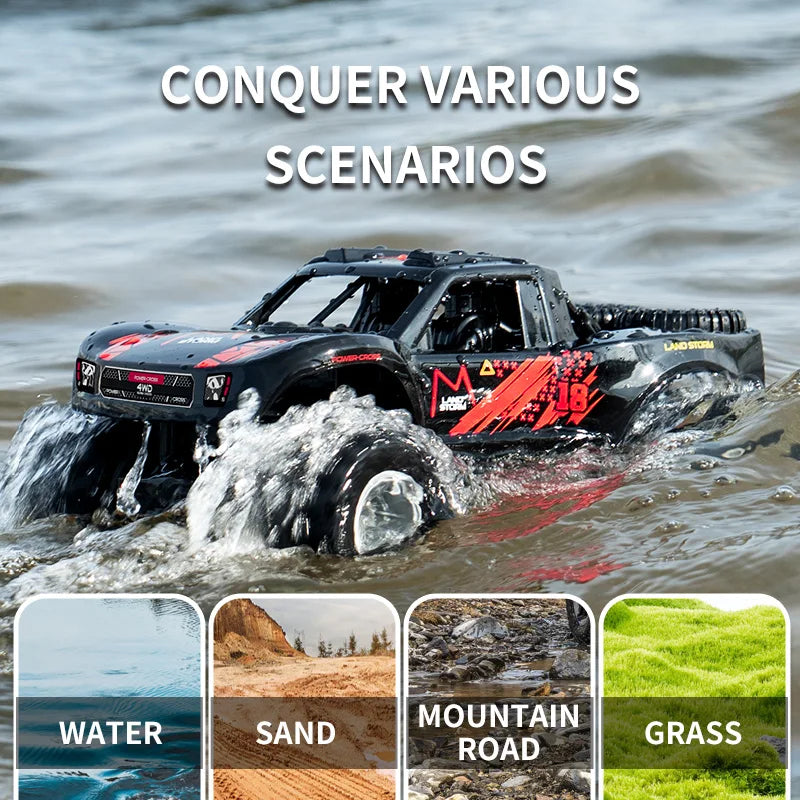 JJRC Q156 Ferngesteuertes Spielzeug Offroad Amphibien Kletterfahrzeug Wasserdichtes 4WD Stunt Ferngesteuertes Auto Kinder Spielzeug Geschenk