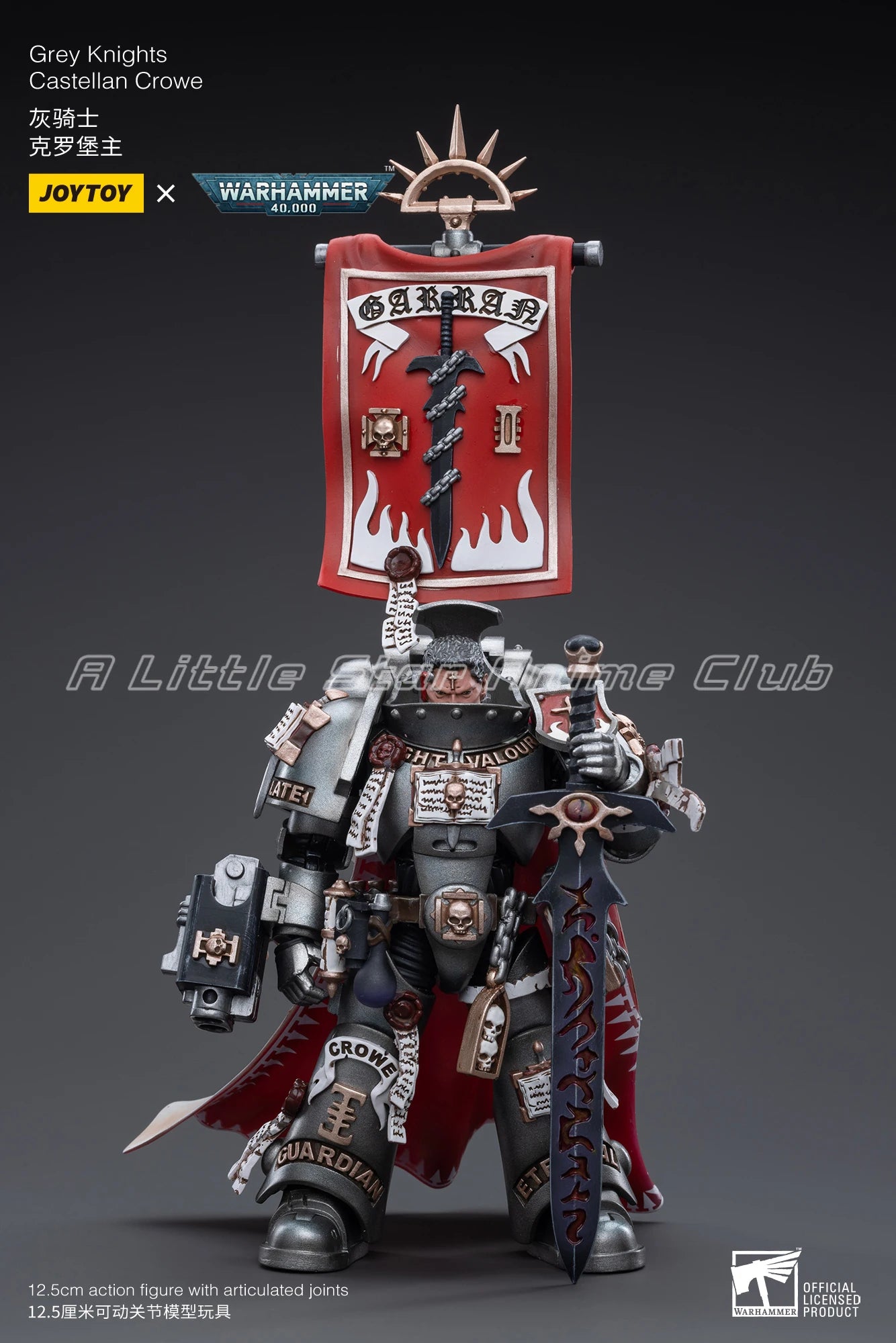 In Stock Original JOYTOY 1/18 Action Figure WARHAMMER 40000 Grey Knights Castellan Crowe Animation Figure Model Collection