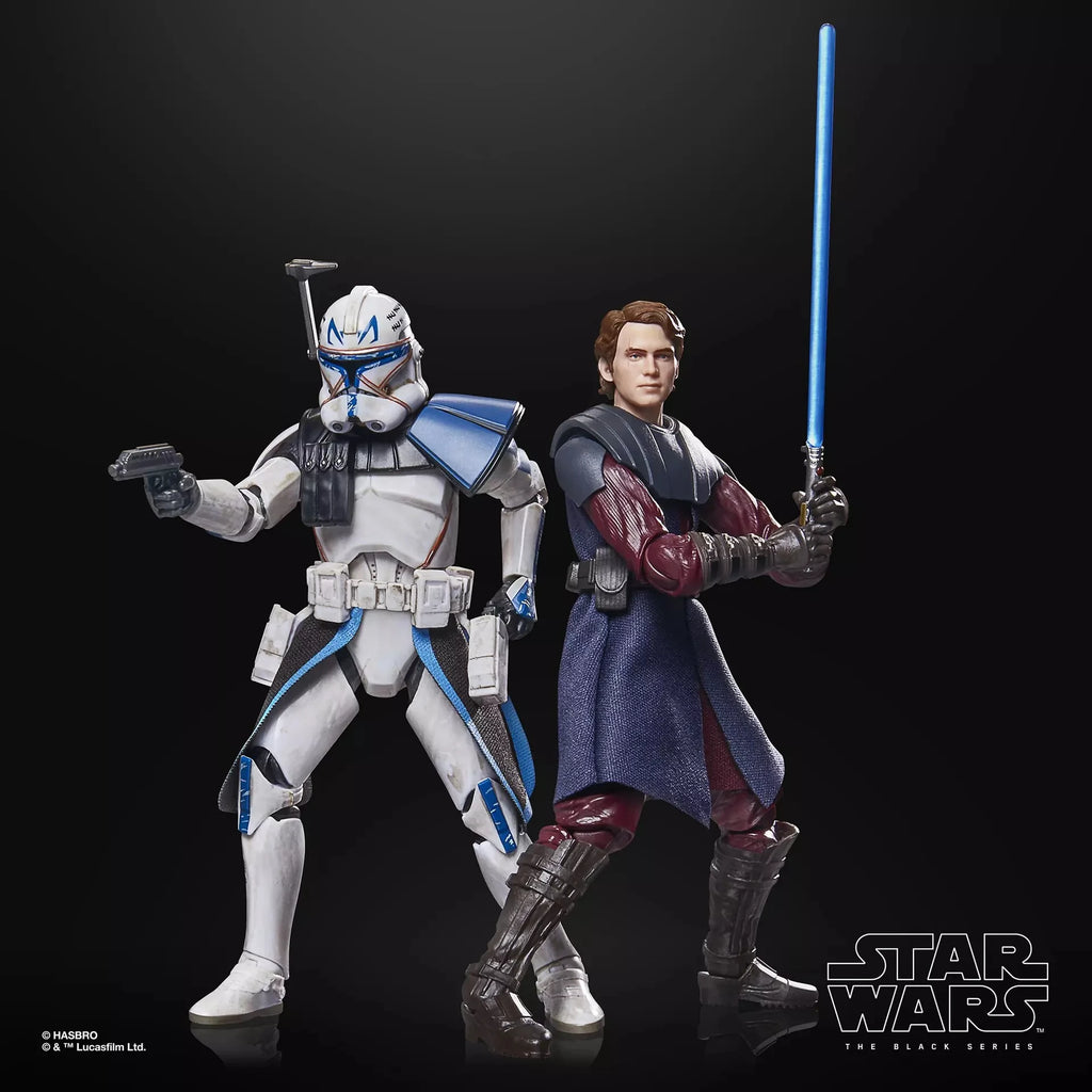 [In-Stock] Hasbro Star Wars The Black Series Anakin Skywalker & Clone Captain Rex 2-Pack 15cm Action Anime Figure Model Toys