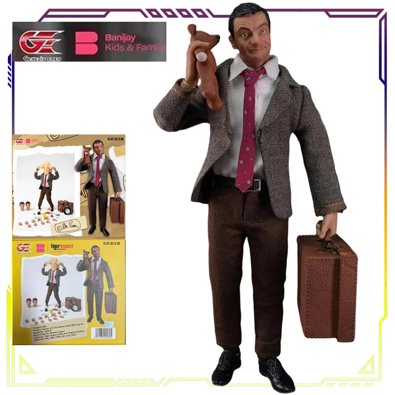 CYYTOYS Original 1/12 Scale Mobile Doll Series Mr. Bean Anime Action Figure Model Toys Movable Model Ornaments Gifts for Boys