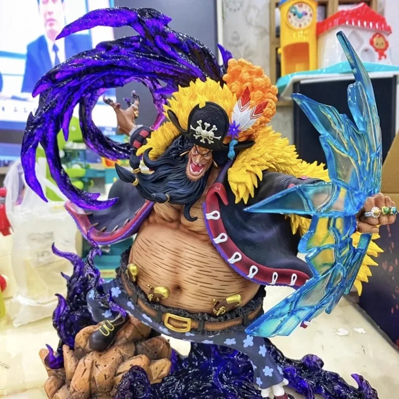 Blackbeard Marshall D Teach Figures Manga One Piece Anime Figure Black Beard Gk Statue Model Collection Room Ornament Gift