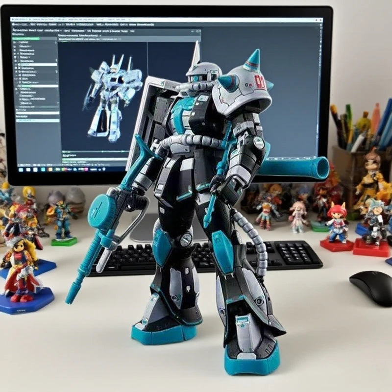 In Stock RG 1144 MS06S Zaku II Hatsune Miku Version Figure Model Bandai Gundam X Miku Anniversary Robot Special Project