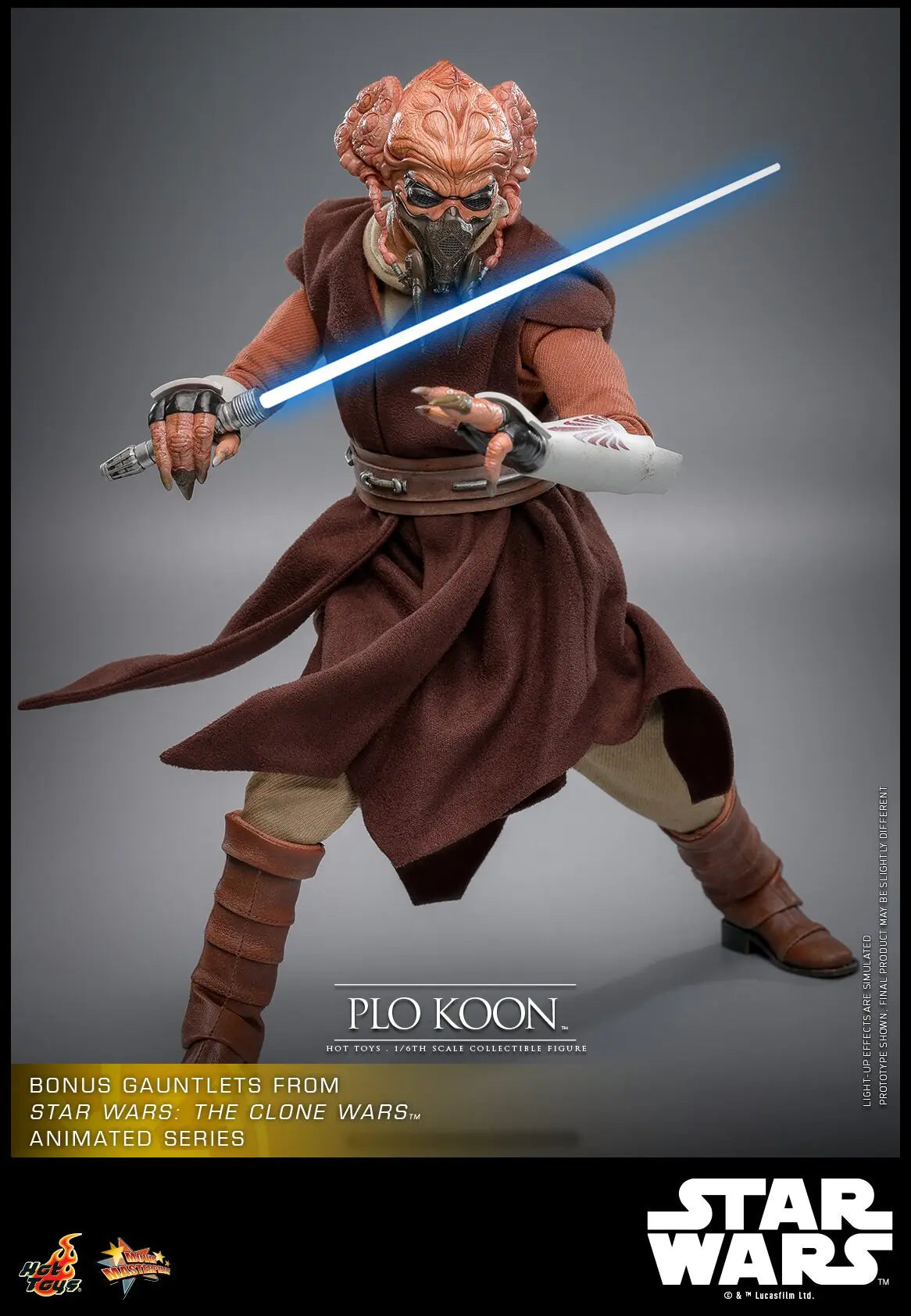 Hot Toys Ht Mms785 1/6 Action Figure Star Wars Clone Wars Plo Koon Collectible Scale Figure For Adult Collection Display