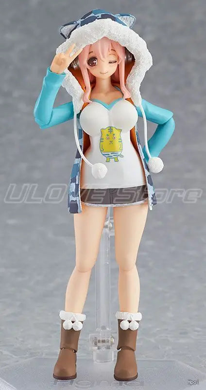 Original Max Factory Figma 169 SUPER SONICO Action Figure Model Toys Gifts Collection