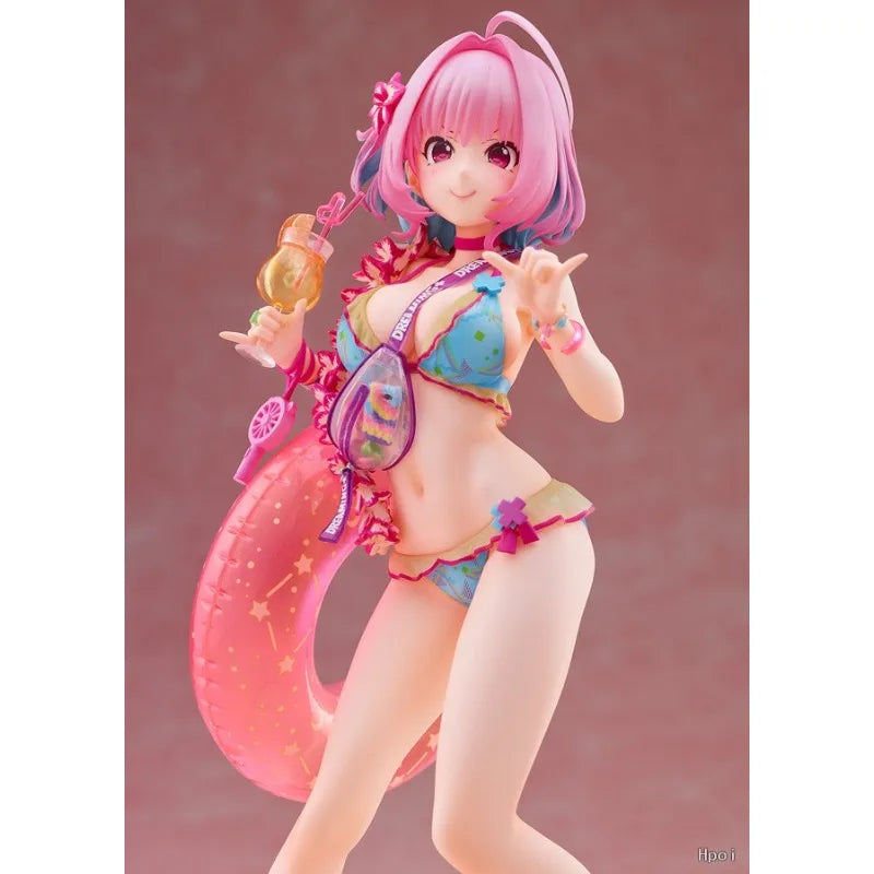 Original WAVE Dream Tech THE IDOLM STER Cinderella Girls Yumemi Riamu Swimsuit Marketing Ver. Scale 1/7 Toys Gifts Models Figure