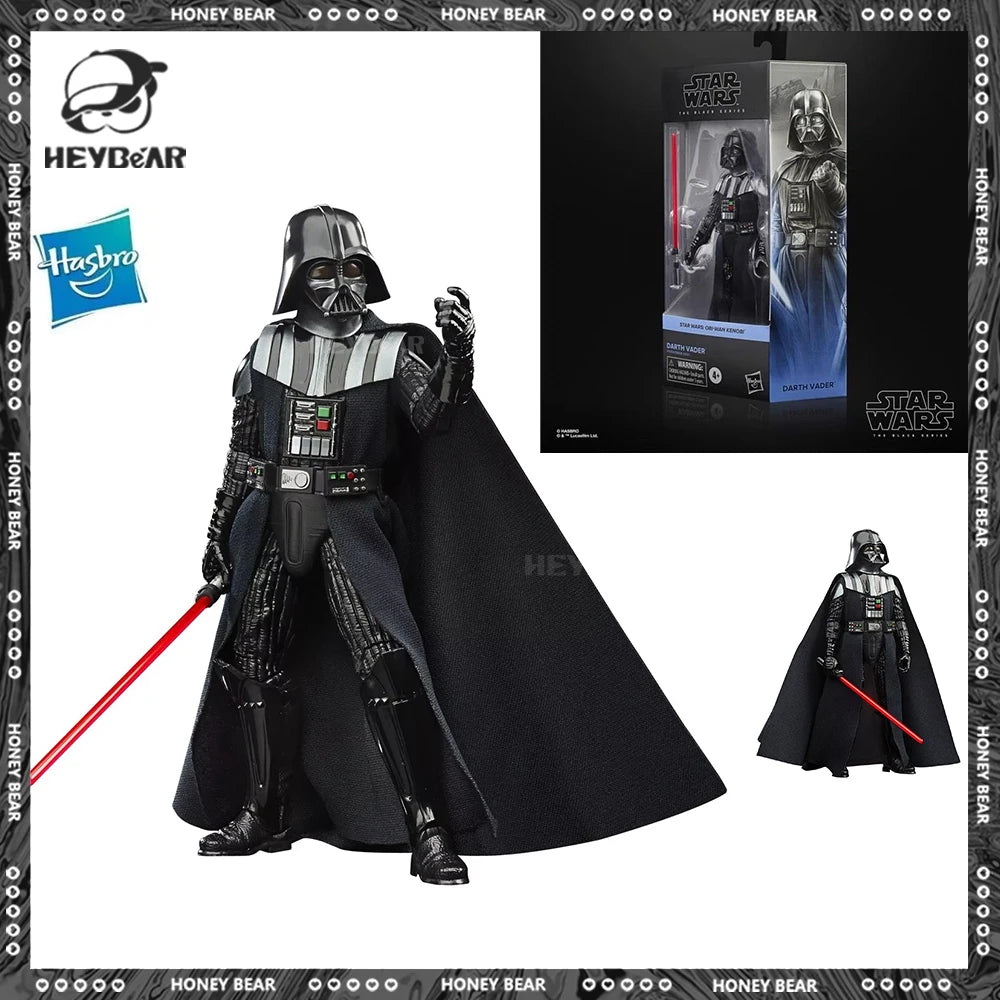 Star Wars Figure The Black Box Series Darth Vader Obi Wan Action Figure Pvc Mobile Figurine Model Ornament Decora Desk Toys Gift