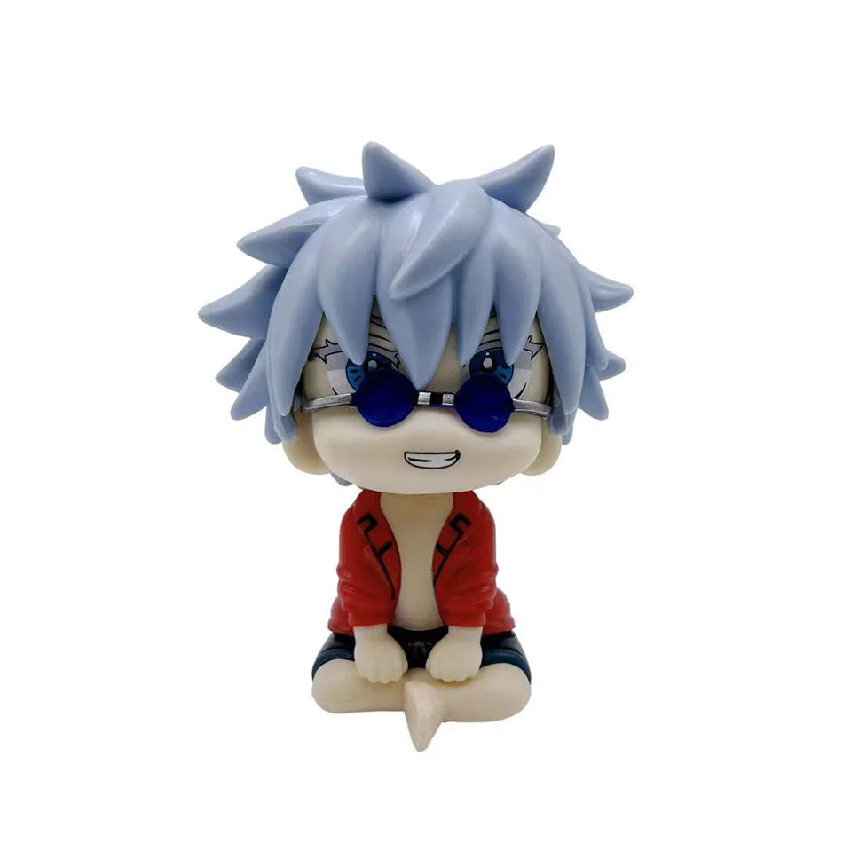 Anime Cute Fushiguro Toji Jujutsu Kaisen Figure Gojo Satoru Action Figure Q Version Doll Geto Suguru Statue 10cm PVC Model Toys