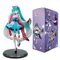 New Hatsune Miku Anime Figure Toys Neo Tokyo Series Kimono MIKU Kawaii Cartoon PVC Action Figurine Model Dolls Birthdays Gifts