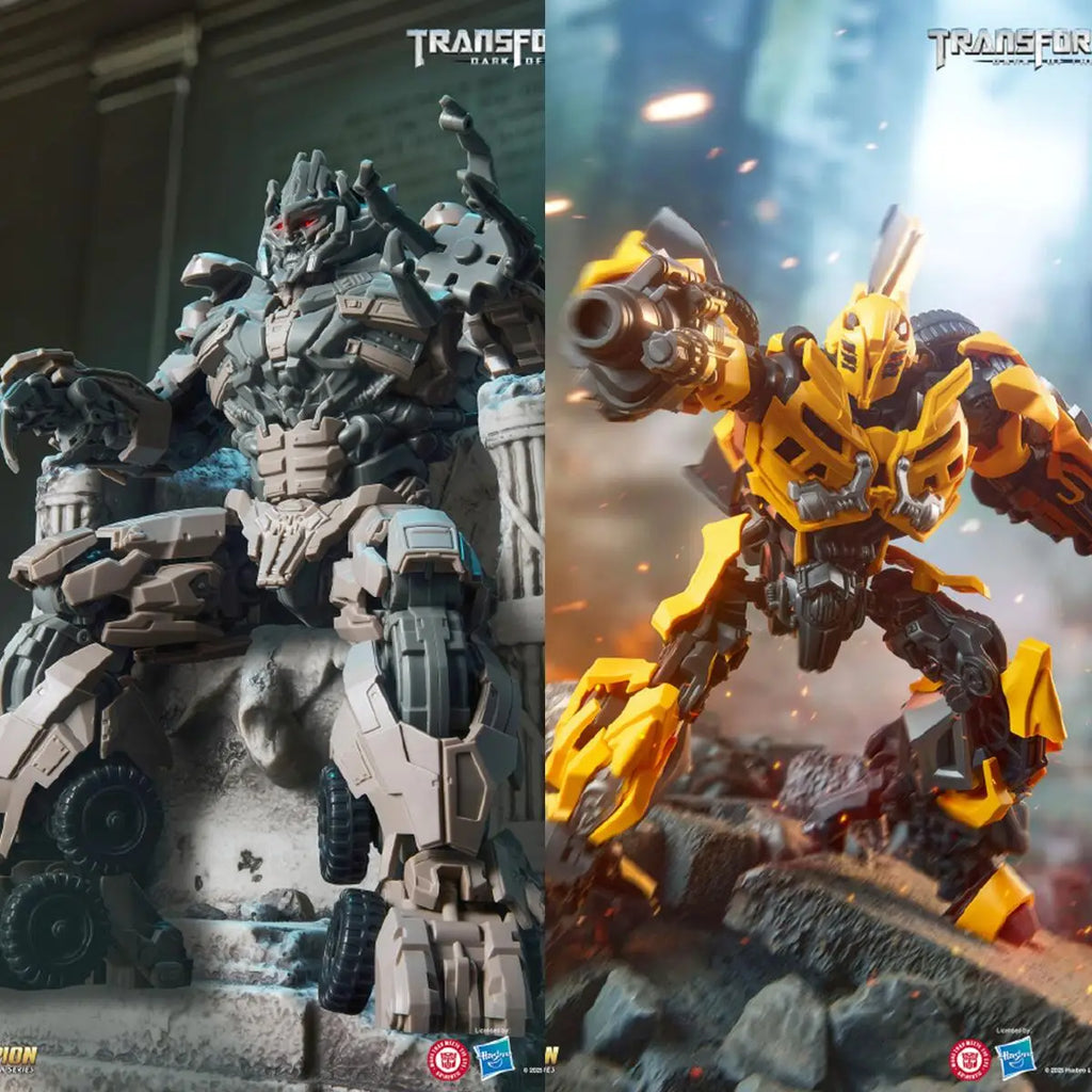 BLOKEES Transformers Optimus Prime Season 3 Sentinel Prime Blitzwing Bumblebee Megatron Garage Kit Action Figure Collect Toys