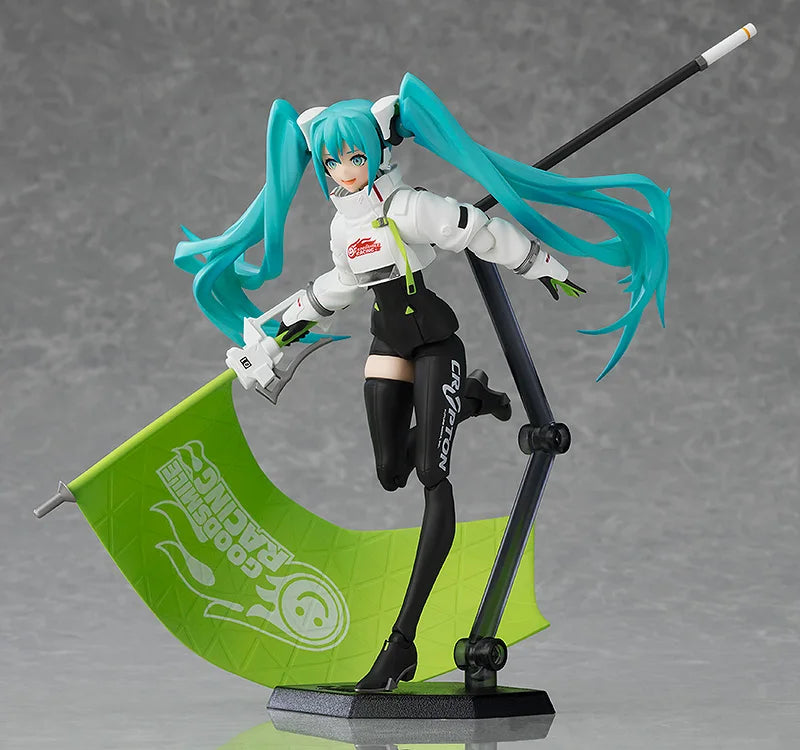 In Stock GSC Figma  Miku GT Project 2022 Racing Future Genuine Figures Peripheral Ornaments Scenery Action Figure Collection