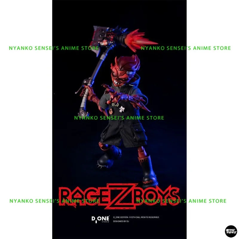 D_ONE RAGE-ZBOYS Series Toothy Daily Ver. / Out of Control Ver. 1/12 Action Figure Anime Model Trendy Toys Desktop Collectibles