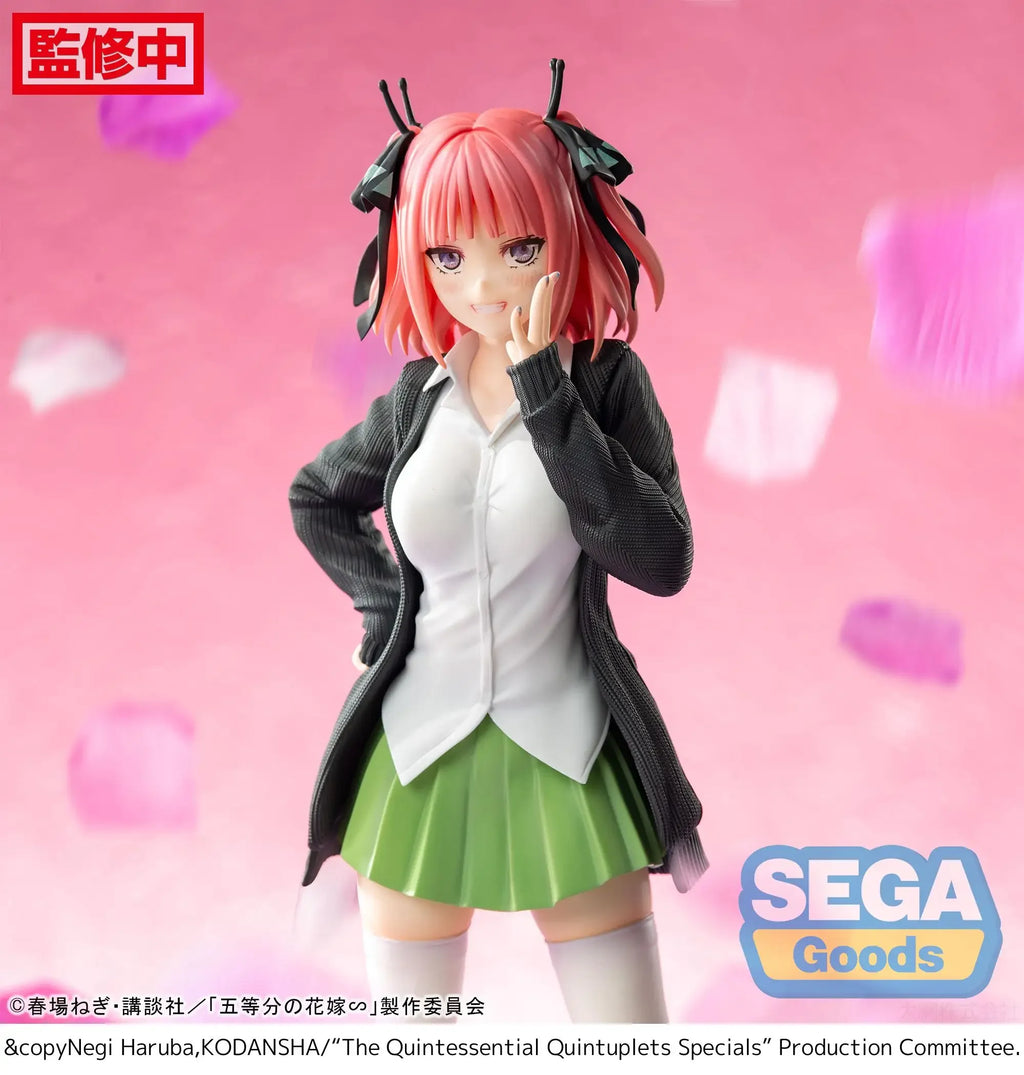 Original SEGA Luminasta The Quintessential Quintuplets Nakano Nino PVC Action Figure Anime Figures Model Toys Christmas Gifts