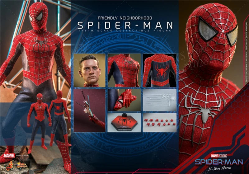HOTTOYS HT 1/6 MMS661 Men Soldier Spider-Man No Way Home Tobey Maguire Marvel Hero Dolls 12Inch Action Figure Model Toys