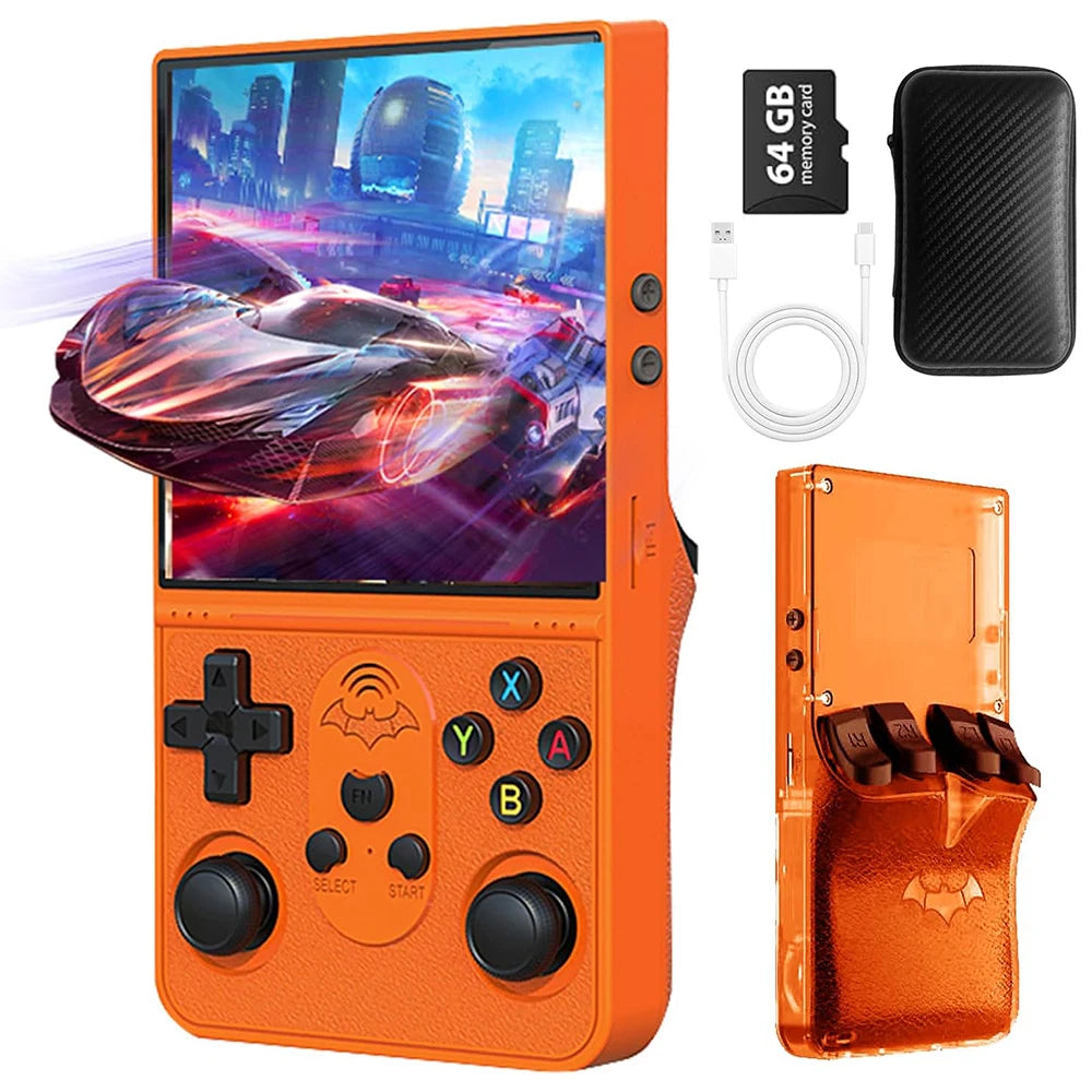Retro Gaming Console 64G Handheld Video Player Linux System 4.0'' IPS Screen