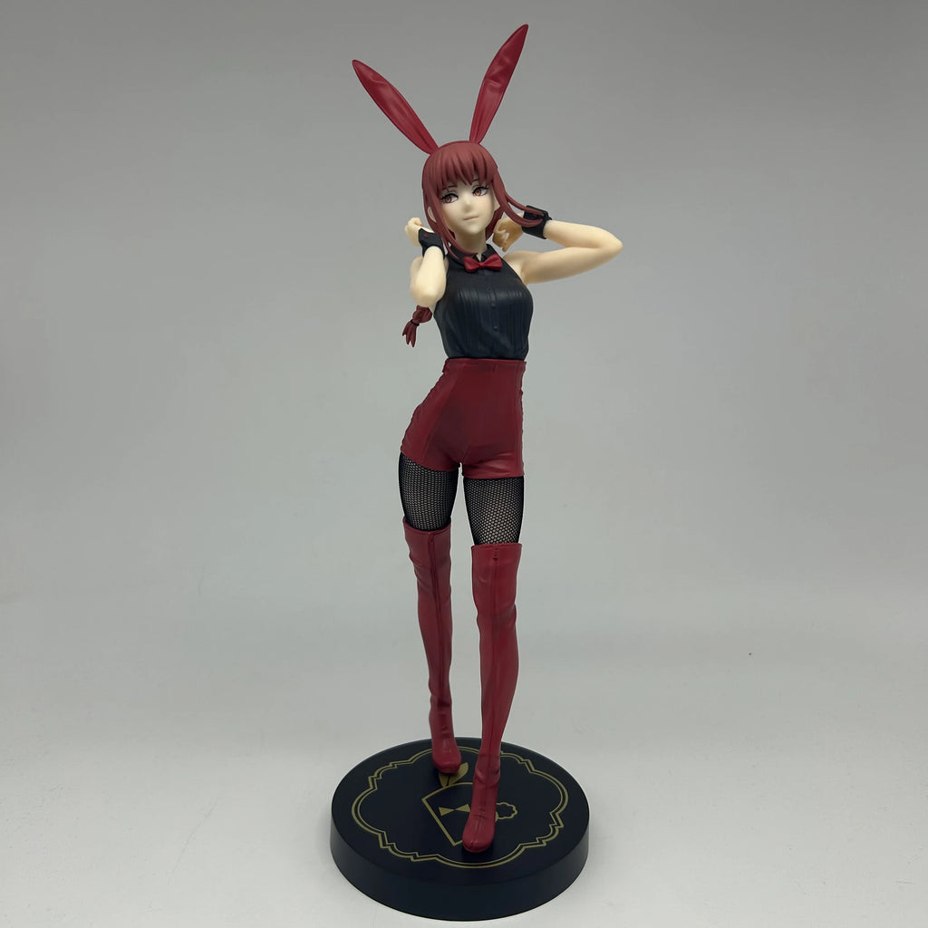 Furyu Chainsaw Man Makima Red Bunny PVC Model Anime Collectible Figure Power Blue Version Bicute Bunnies in Stock Action Toy
