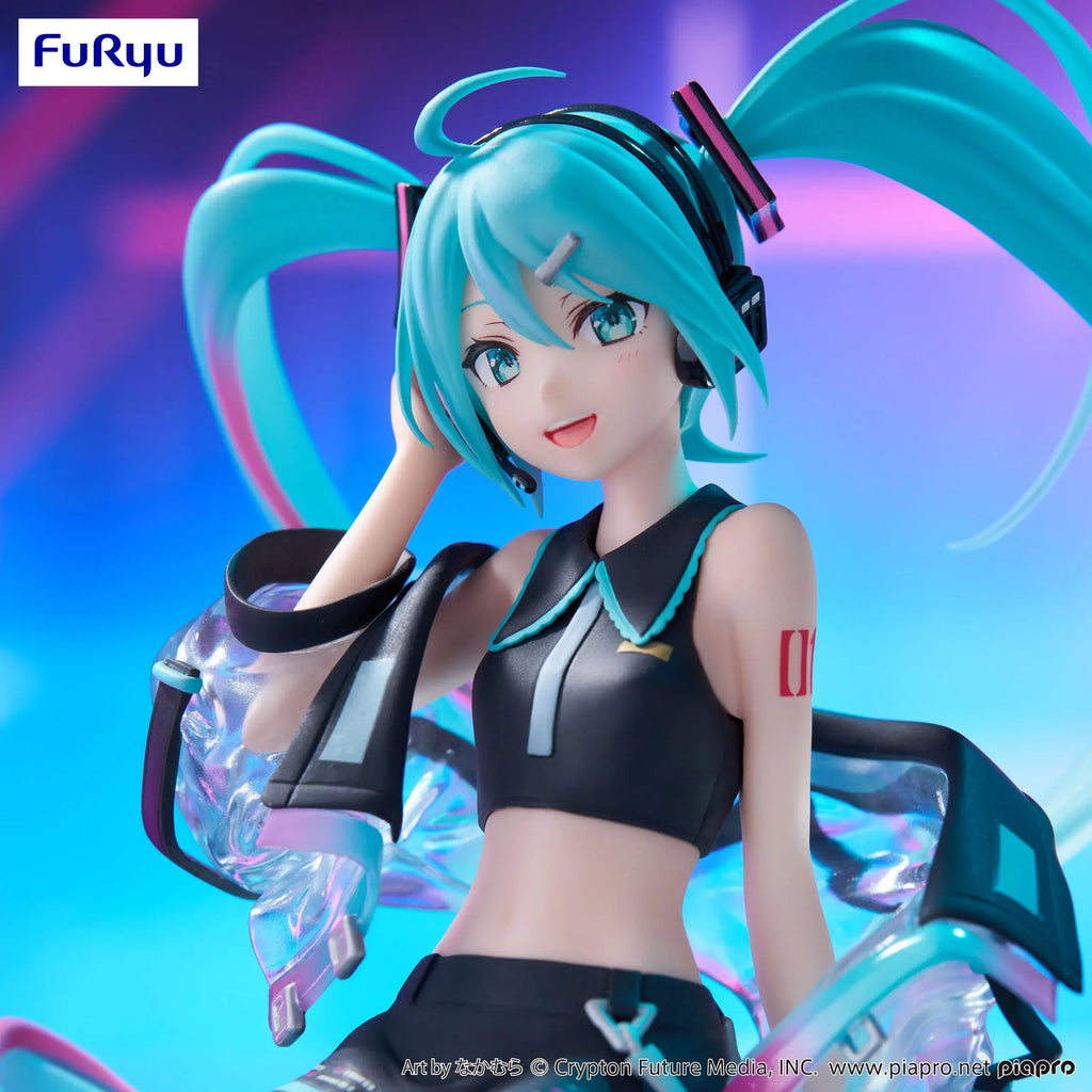 Оригинална фигурка на FuRyu Hatsune Miku Vocaloid, цветна технология, модел, запушалка за юфка, аниме, играчки, PVC модели, колекция, подаръци