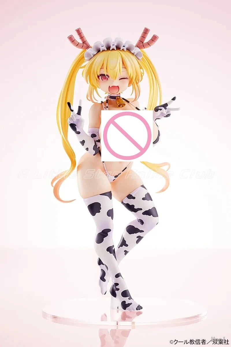 In Stock Original AMAKUNI Miss Kobayashi's Dragon Maid Tohru Cow Swimsuit Anime Figure Collection Model Gift Toys