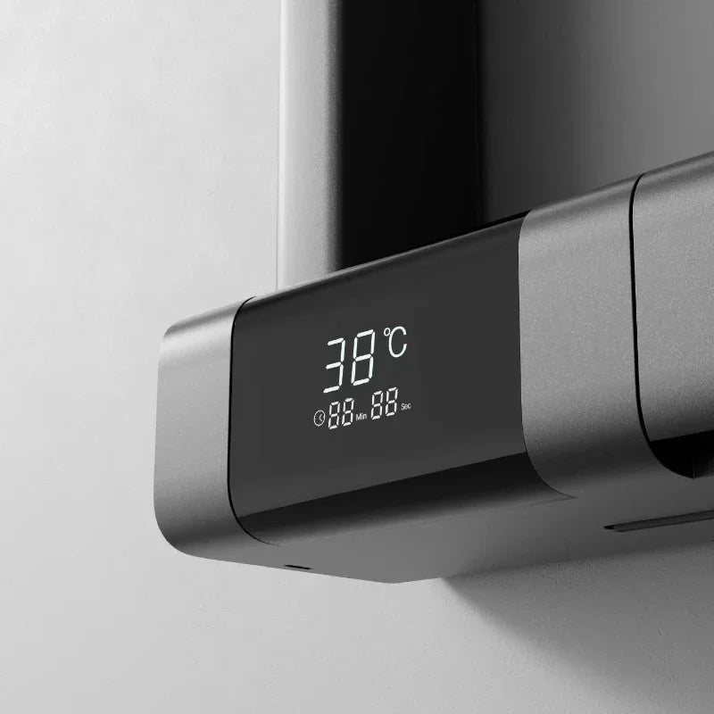 Multi-Function Thermostatic Shower System with Digital Display, High Pressure Rotating Showerhead, Bathroom Shower Set