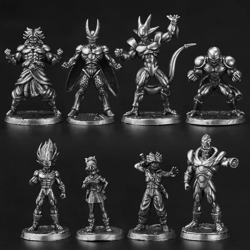 Metal Cupronickel Cartoon Miniature Soldier Model Toys Board Game Anime Peripheral Ornament Accessories Game Piece Figurine Toys