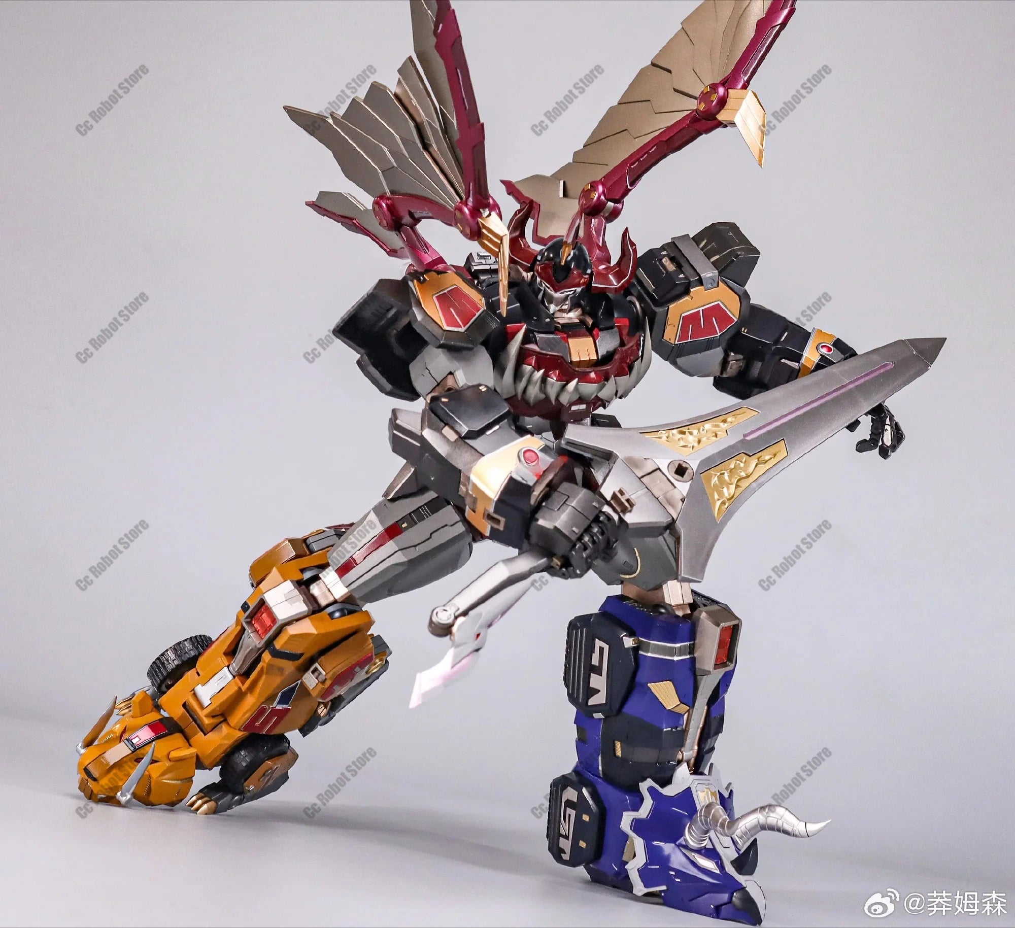 [Brand New in Stock] ZL-01 KO Flame Toy Beast King Dragon Caesar Beast Squad Alloy Finished Model Action Figure