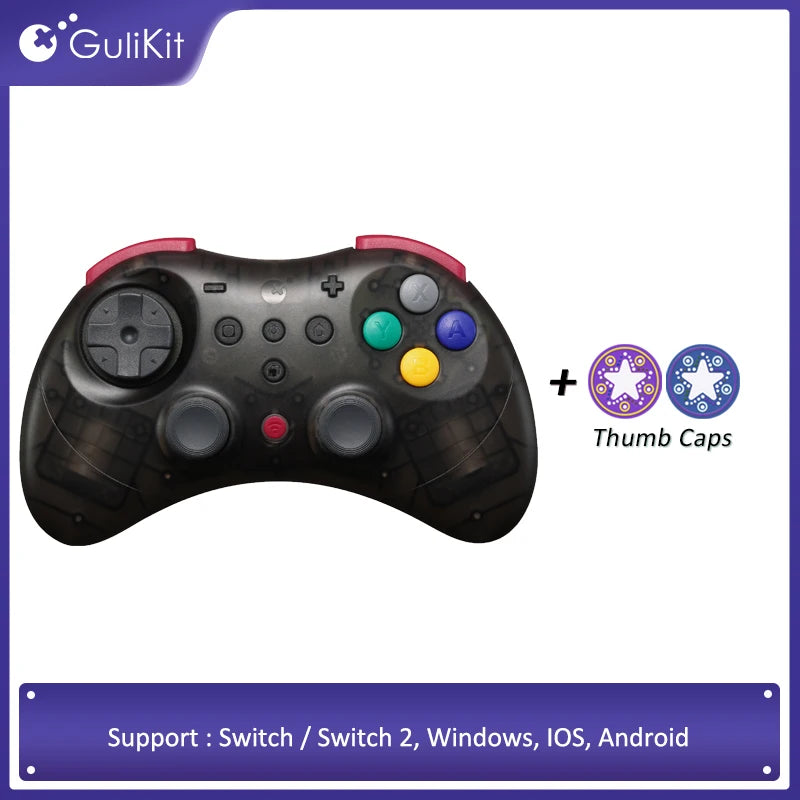 GuliKi Elves 2 Pro Wireless Controller with Hall Joysticks for Nintendo Switch / Switch 2 Android / IOS /Windows Gamepad