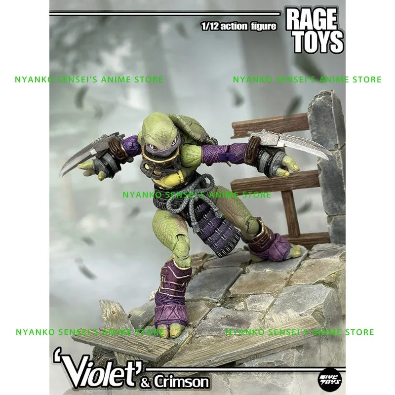 RAGE Toys Turtle Sisters: Crimson & Violet 1/12 Scale Action Figure Anime Models Toy Doll Gift Hobby Collectible