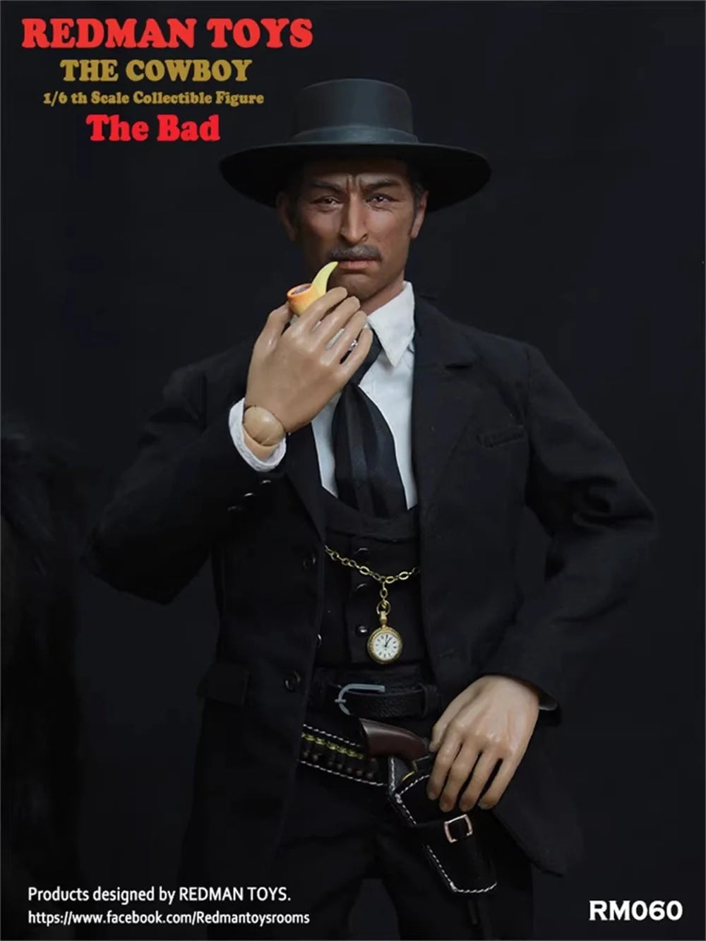 REDMAN RM060 The Bad US. West Cowboy Mayor of Tombstone Town No Horse Full Set Action Figure Gift For Fans Collectable 1/6
