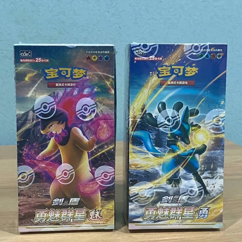 100%Original Genuine PokéM0n Trading Ptcg Card Chinese 7.0 Brave Charming Stars Pre-Group Booster Pack Construct Gift Child Gift