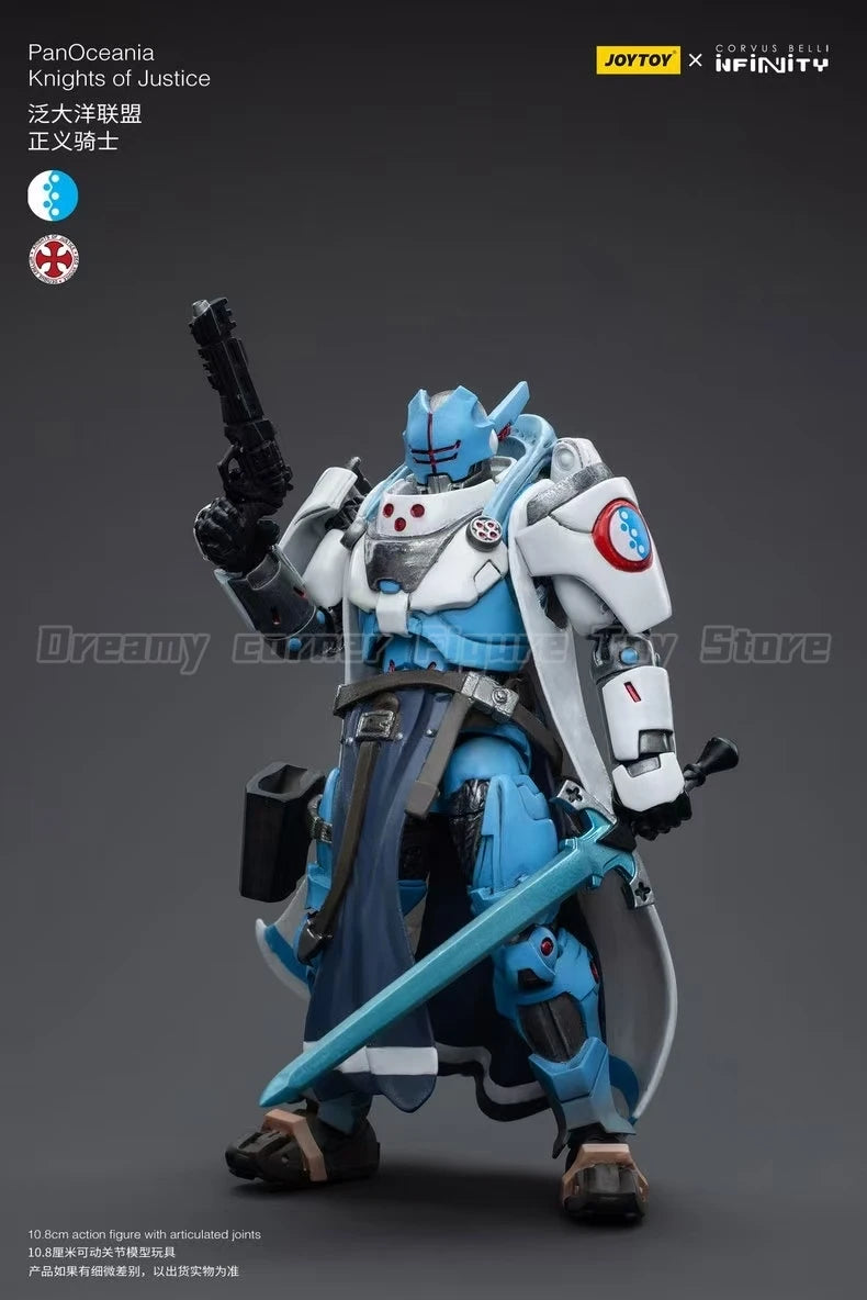 【In Stock】JOYTOY Infinity PanOceania Knights of Justice 1/18  Action Figure with Articulated Joints