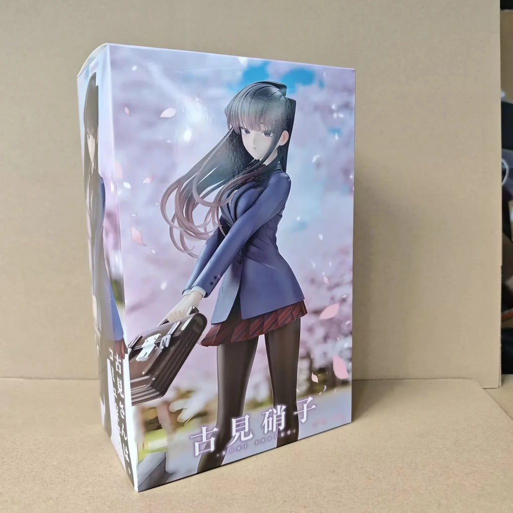 26CM Anime Komi san wa Komyushou Desu Figure Komi Shouko Dream Tech 1/7 Wave School Uniform Ver Model Toy Gift Action Figure