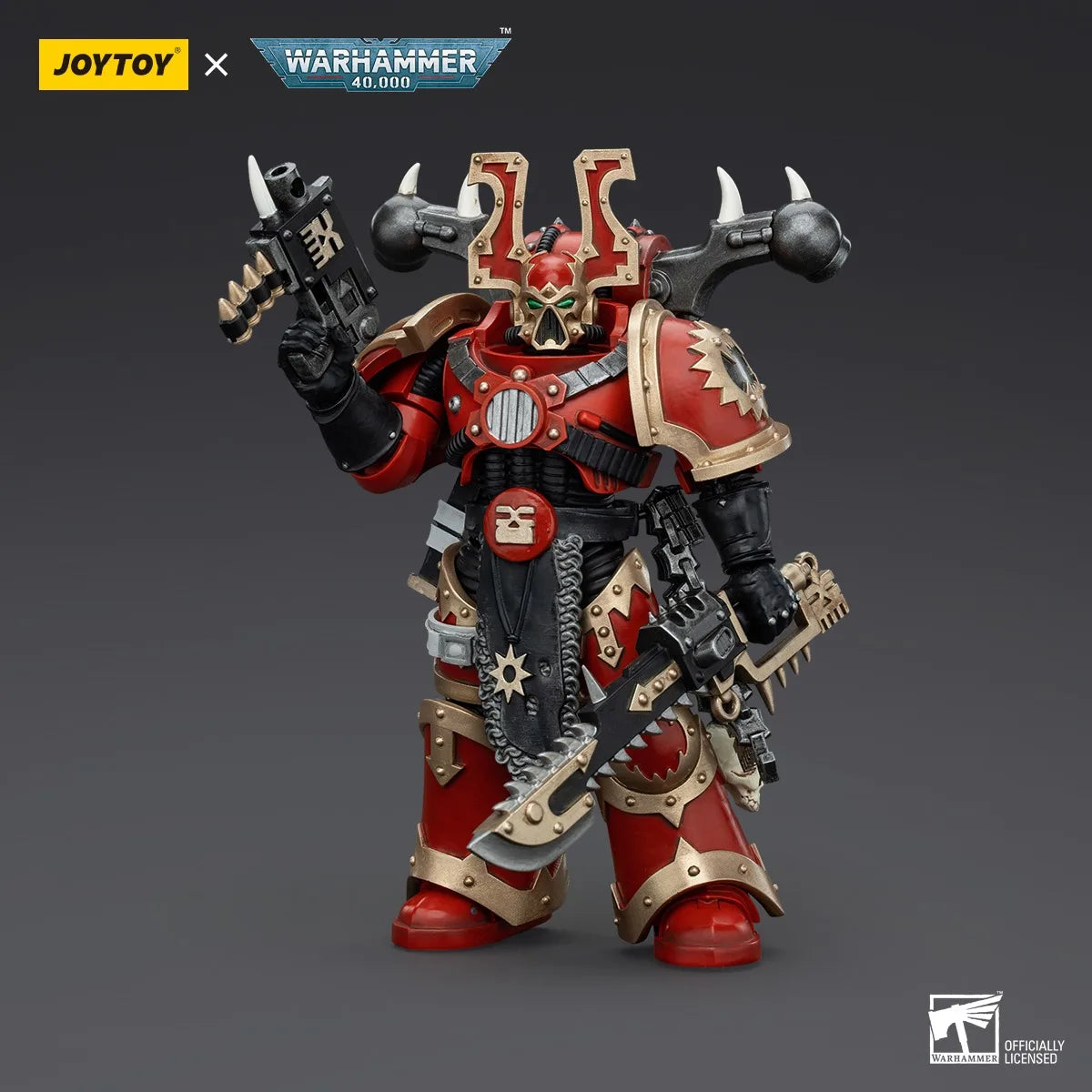 JOYTOY Warhammer 1/18 Action Figures World Eaters Khorne Berzerker Khorne Berzerker 1 Model Toy Boy Gifts 3.75inch