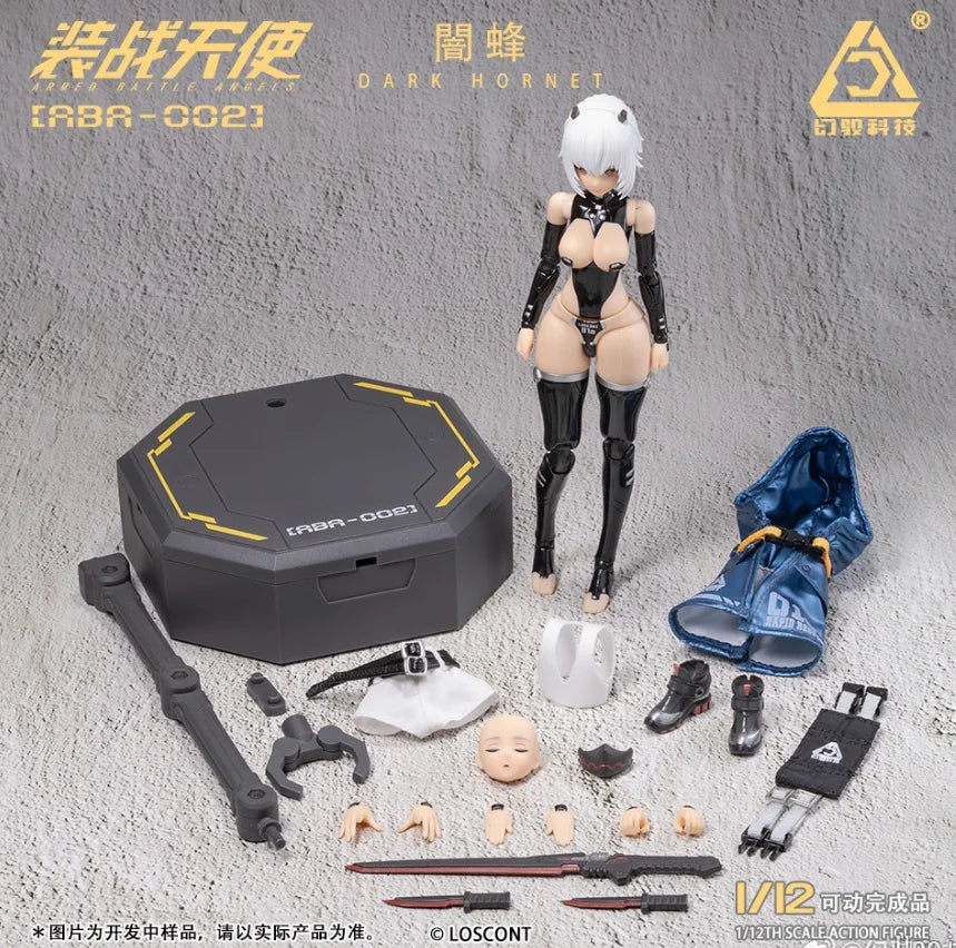 【In Stock】Huanyu Technology ABA-002 ARMED BATTLE ANGELS Series DARK HORNET 1/12 Action Figure Collection Model