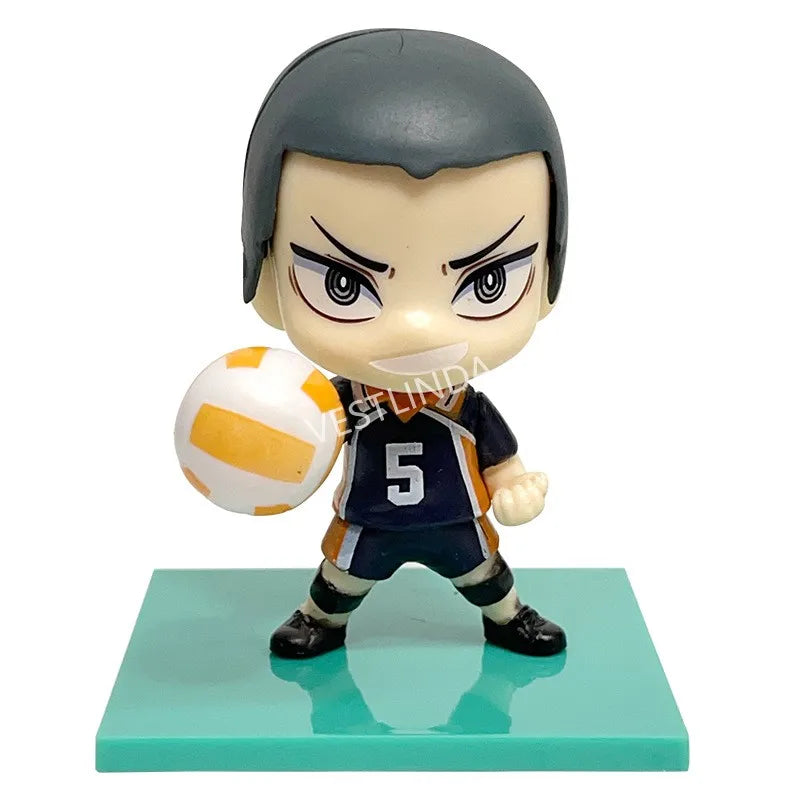 Volleyball Junior Model Decoration Multi-character Doll Q Version Collection Model Anime Desktop Decoration Christmas Toys Gift
