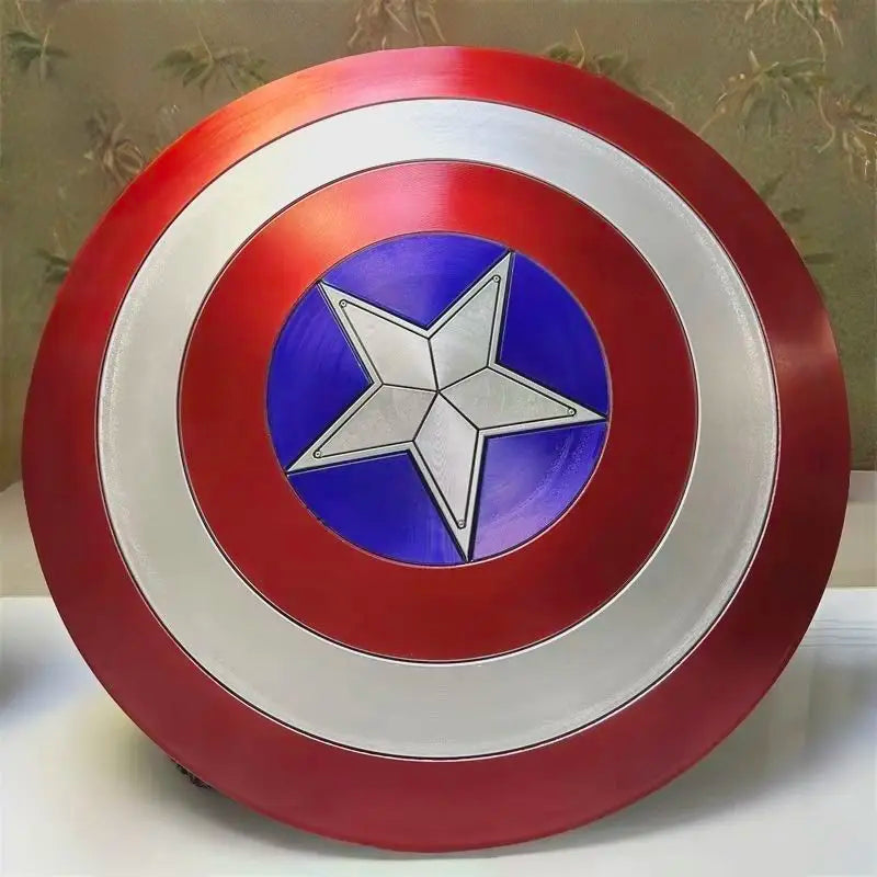 60 cm Superheld Captain America Shield Premium-Version Modell Plastikwaffen Kostüm Kostümparty Bühnengeschenk Spielzeugsammlung