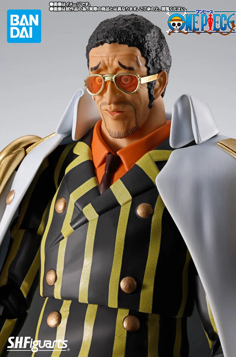 Bandai Officially Licensed One Piece S.H.Figuarts Borsalino -Future Island Egghead Figures Anime Model Genuine Boxed Toy Gift
