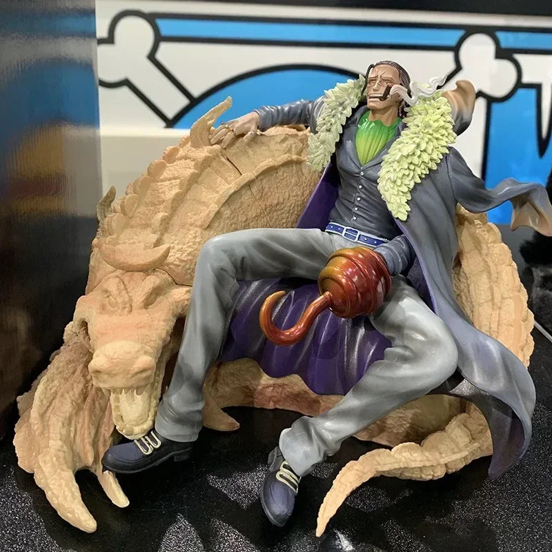 26 см ONE PIECE Аниме Фигурки Сър Крокодил Герои Екшън Фигурки Сцена Орнаменти Колекция PVC Модел Настолен Дисплей Подаръчни Играчки