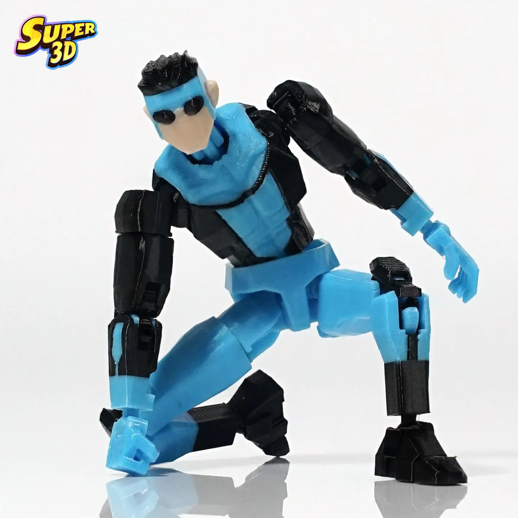 Super 3D 3D Printed Knee Pads Mark No Kneepads Invincible Invincible Boy Dummy13 T13 Multi-Jointed Shapeshift Action Figure Toys