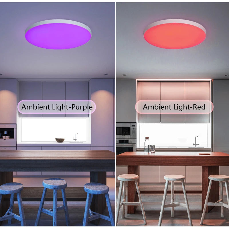 MARPOU RGB Smart Lamp 30W 36W Led Ceiling Light With Tuya APP Dimmable Remote control Ultrathin led lights for room Bedroom