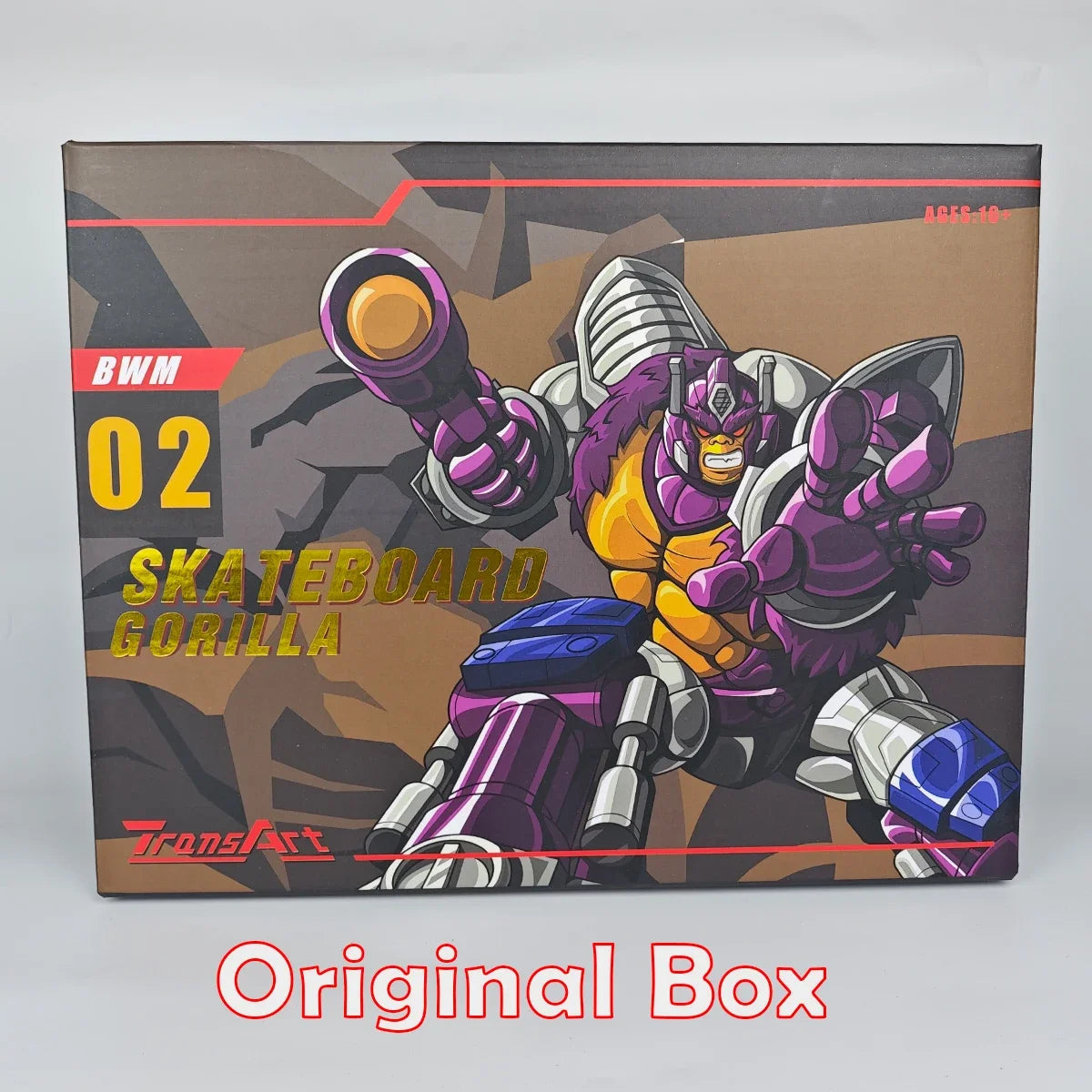 TransArt Toys TA BWM-02 BWM02 2.0 Version Fine Coating Skateboard Gorilla OP COMMANDER Action Figure
