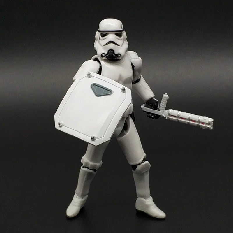 In Stock Wars White Soldier Black Soldier Commander Toy Model Black Knight Storm Soldier Clone Human Mobile Doll Gift Souvenir