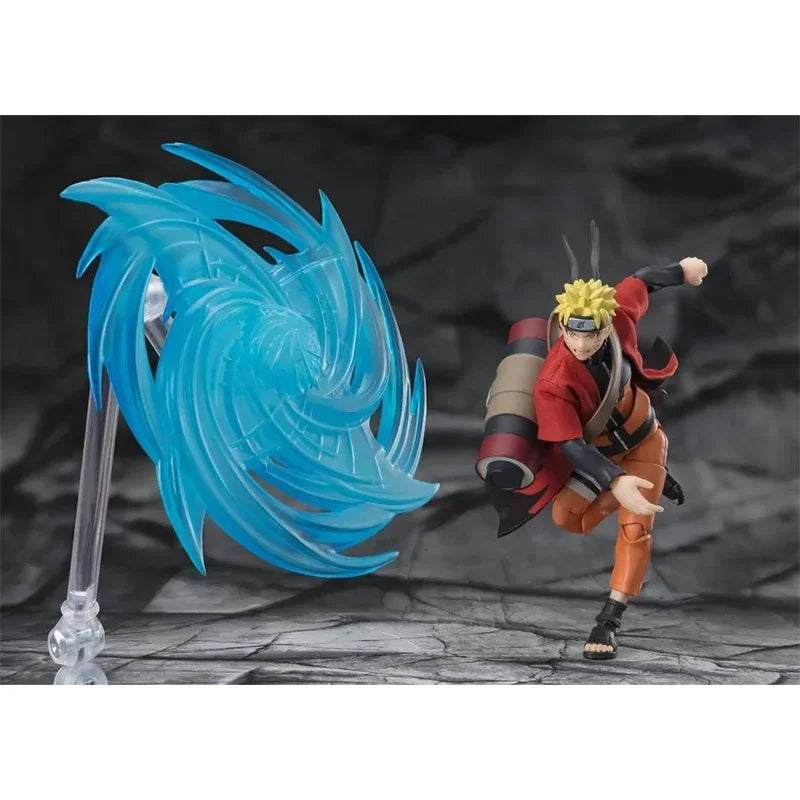 Original Bandai Naruto S.H.Figuarts SHF Uzumaki Naruto Sage Mode Savior of Konoha in Stock Anime Action Figures Model Toys