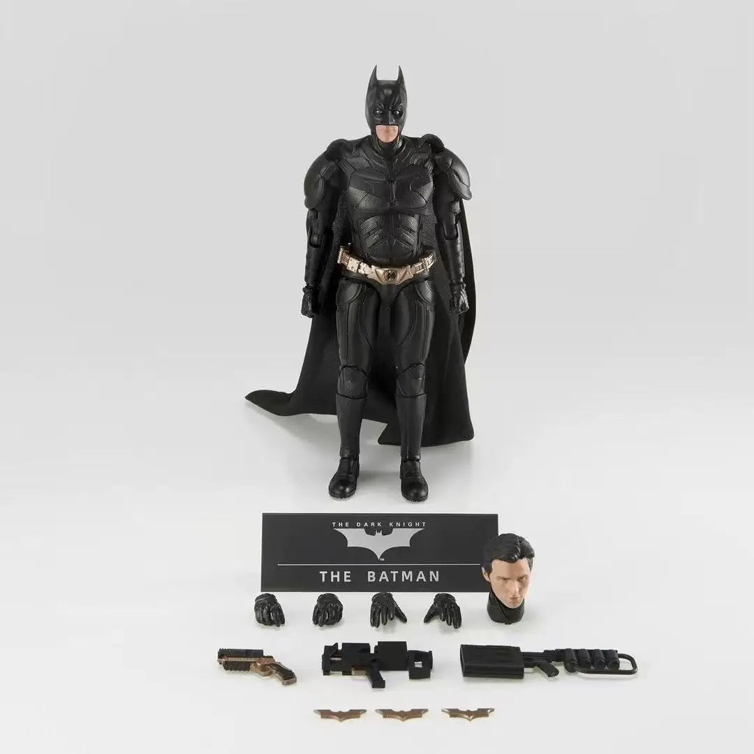 In Stock Modoking 1/12 The Dark Knight Batman Suit Motorcycle Batmobile Assembly Action Figure Collectible Toy Gift