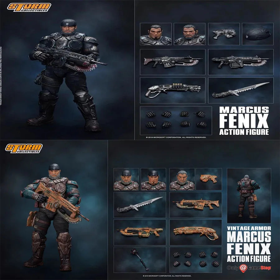 Storm Toys 1/12 Soldier Marcus Fenix 6'' Action Figure Doll Model Toy In Stock Collection
