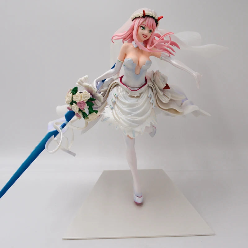 28cm DARLING in the FRANXX Zero Two 02 Sexy Anime Girl Figure Zero Two For My Darling Wedding Action Figure Collectible Doll Toy