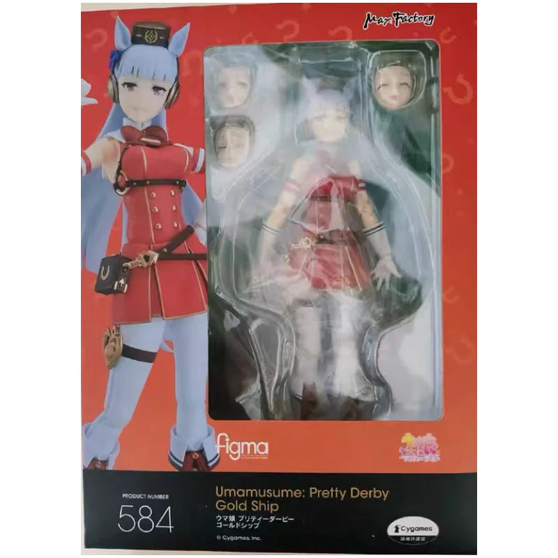100% Original Figma 584 Umamusume Pretty Derby Gold Ship In Stock Anime Action Collection Figures Model Toys