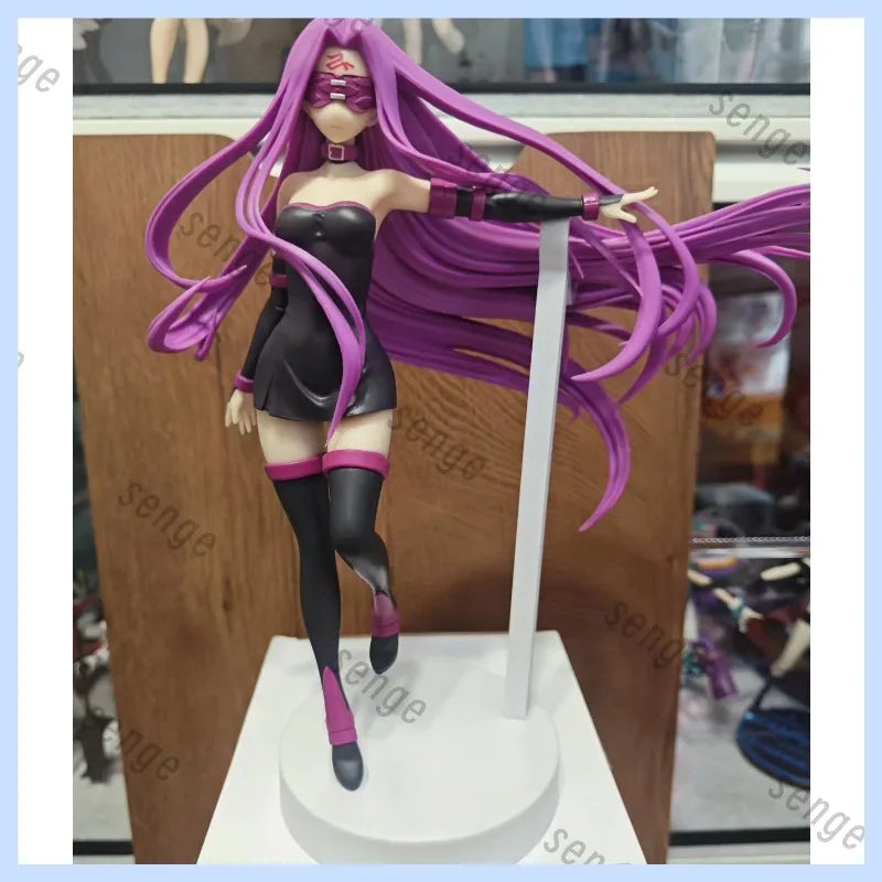 [Genuine in stock] Bandai Banpresto Fate/stay night Medusa Rider Eyepatch Purple Hair Scenic Figure  Gift Hot Selling Ornament