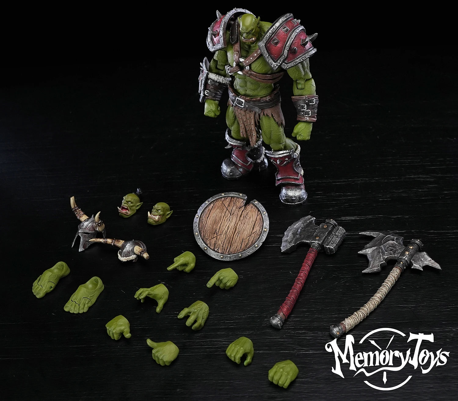 Memory Toys Kagas Adventurer World Third Bomb Orc Mercenary Captain 8" 20cm Action Figure Collectible Toys Doll Model