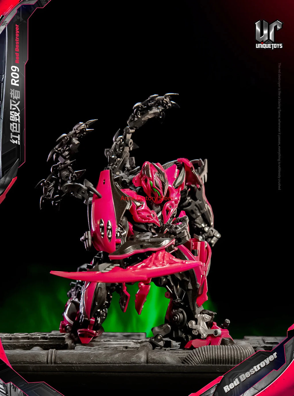 [In Stock SOON] First Batch Original UniqueToys UT-R09 UTR09 Stinger Red Destroyer ﻿MPM Alloy Action Figure Robot Toys