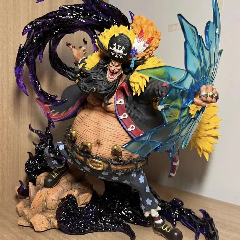 Blackbeard Marshall D Teach Figures Manga One Piece Anime Figure Black Beard Gk Statue Model Collection Room Ornament Gift
