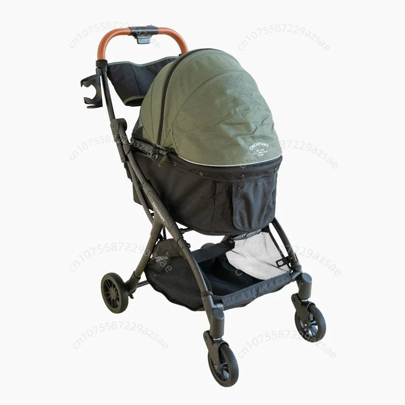 Lightweight Foldable Pet Stroller Small Dog Stroller Multifunctional Pet Stroller Ventilated and Breathable Pet Car